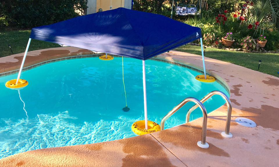 Floating Shade Rings Canopy Float Kit - Floating Canopy for Pools | Water Shade